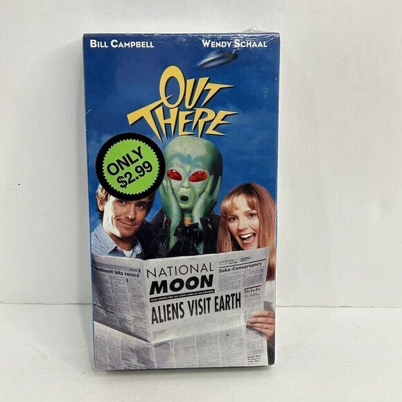1995 Out There VHS SCREENER Aliens Billy Bob Thornton Robert Picardo OOP RARE - Picture 1 of 5